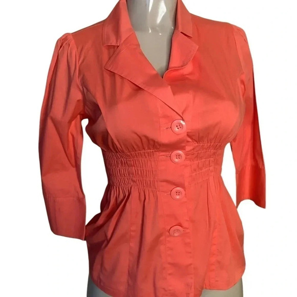 Antilia Femme 3/4 Sleeve Button Top Size Small (Preowned) - Picture 6 of 6